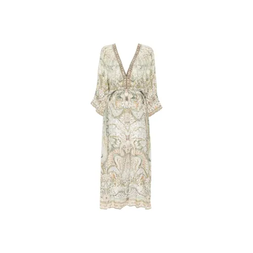 CAMILLA Длинное платье с длинными рукавами женское многоцветное