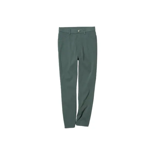 UNIQLO 55 Бирюзовые Женские Леггинсы