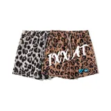 Леопард с принтом + коричневый, заглавные буквы