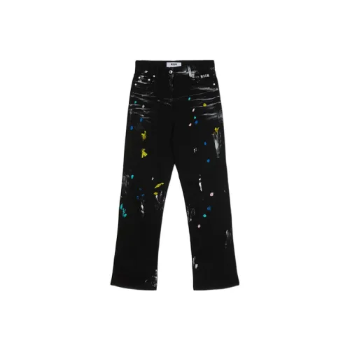 MSGM Женские джинсы черного цвета