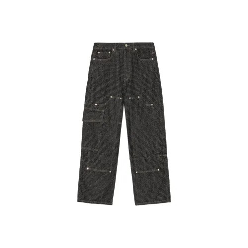 GANNI Женские джинсы черного цвета