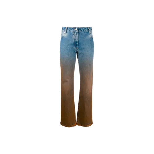 Off Белый FW20 Градиентные Женские Джинсы