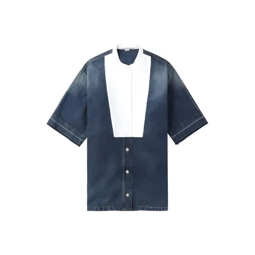 STELLA MCCARTNEY Blue Женские Длинные Платья с Рукавами