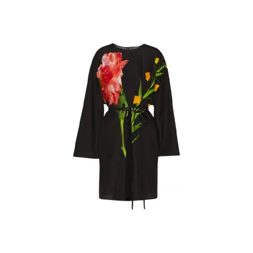 Valentino Длинное платье с длинными рукавами женское