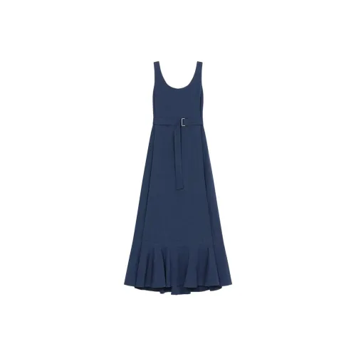 KENZO SS23 Без рукавов Платье Женское Полуночный синий