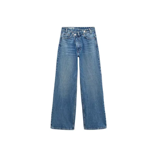 ZARA Trf Синие Женские Джинсы