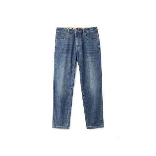HLA JEANS Джинсовый синий градиент, средний, 06, мужской, джинсы