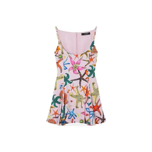 VERSACE Без рукавов Платье Женское Розовое