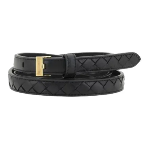 Bottega Veneta Кожаные ремни Женские Черный Ширина 1,5 см