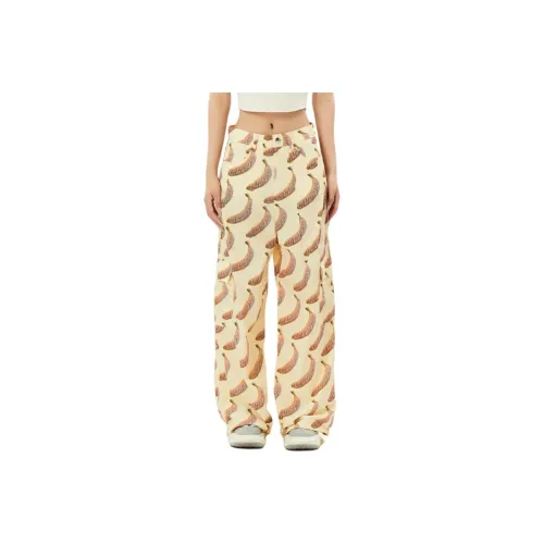 LALABOBO Повседневные брюки Женские Желтые