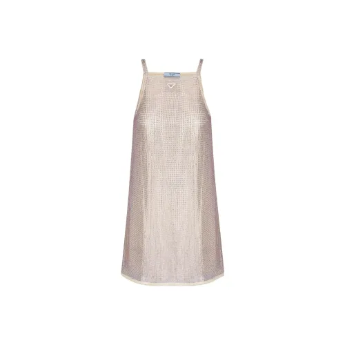 PRADA SS23 Slip Платье Женское Розовое