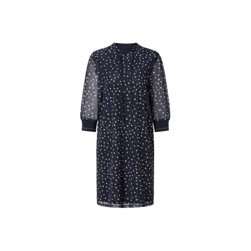 JZ. ANNAKRO Black Женские Длинные Рукава Платья