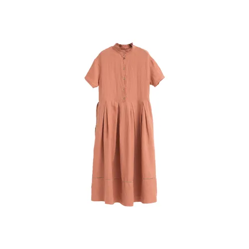 ZIMO Короткий рукав Платье Женское