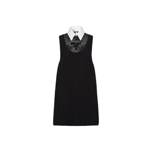 PRADA Черные Женские Платья без рукавов