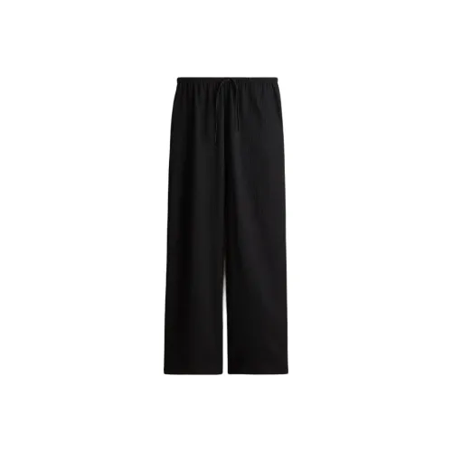H&M Черные Женские Повседневные Брюки
