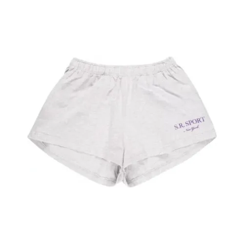 SPORTY & RICH Серые Женские Повседневные Шорты