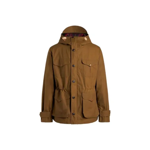 MANIFATTURA CECCARELLI SS25 Rain Weekender Пальто Куртки Пальто Мужской Темная умбра