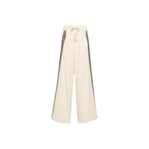 DRIES VAN NOTEN SS24 Вязаные Спортивные Штаны Женские Бежевые