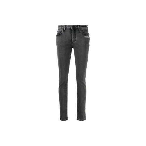 Off Белый FW21 Черный Женские Джинсы