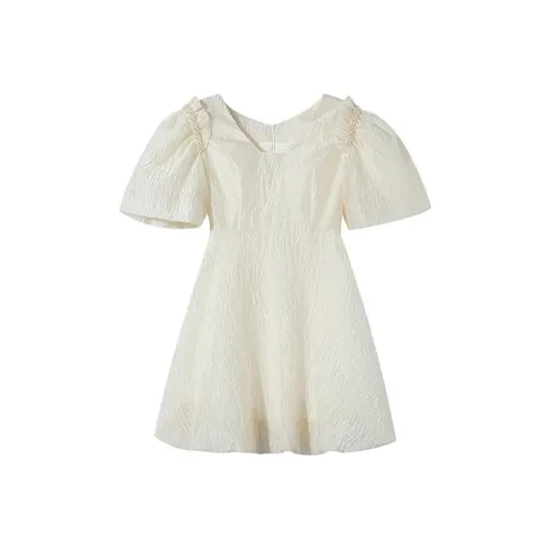 ITIB X namas miyo Co Бренд Женские Короткие Платья с Рукавами