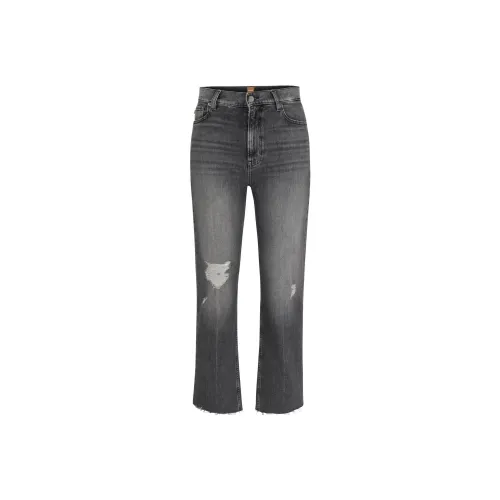 HUGO BOSS Серые Женские Джинсы