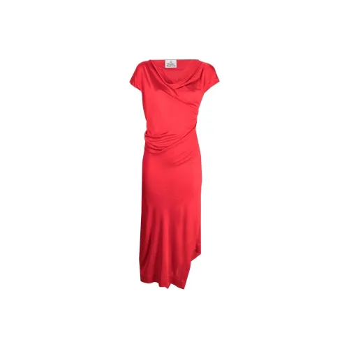 Vivienne Westwood Red Женские Короткие Платья с Рукавами