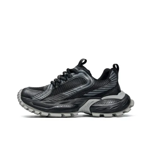 C°BANNER Дышащий Низкий Топ Casual Мужской Черный Серый