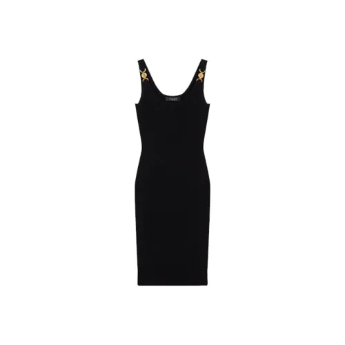 VERSACE Без рукавов Платье Женское Черное