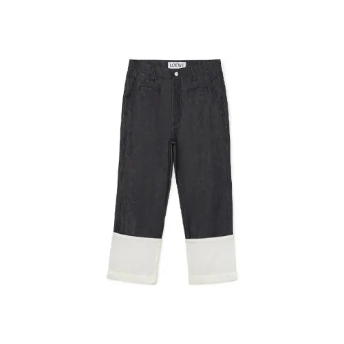 LOEWE Женские джинсы морского синего цвета