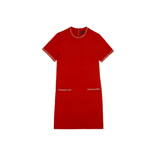 Ted Baker Red Женские Короткие Платья с Рукавами