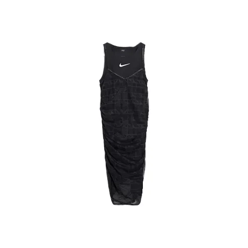 NIKE Черные Женские Платья без рукавов