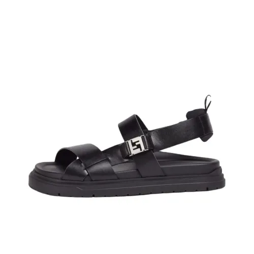 FENDI FF One Ремешок Сандалии Мужские Черные