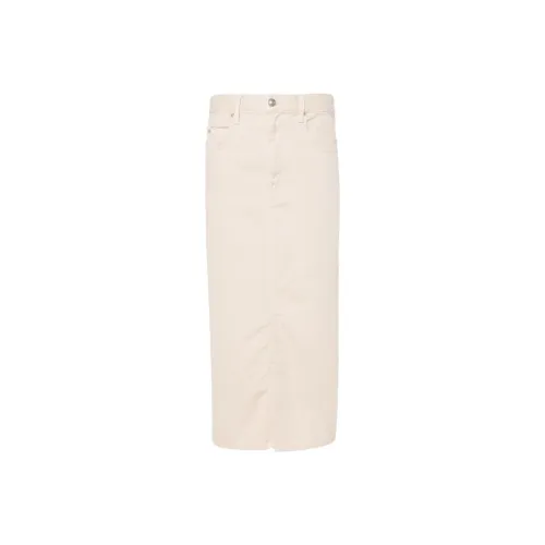 ISABEL MARANT FW23 Denim Long Skirt Women's White ISABEL MARANT FW23 Деним Длинная Юбка Женская Белая