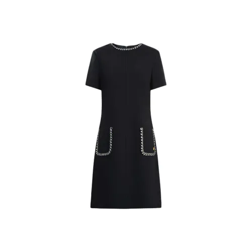 KARL LAGERFELD Короткий рукав Платье Женское Черное