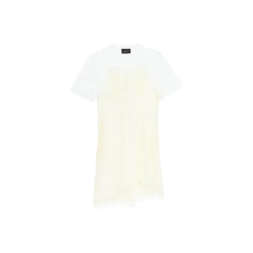 SIMONE ROCHA Желтые Женские Короткие Платья с Рукавами