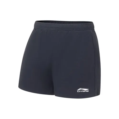 LINING Badminton series Черные Женские Повседневные шорты