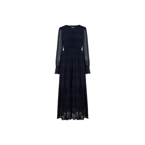 MeetMetro Длинное платье с длинными рукавами женское