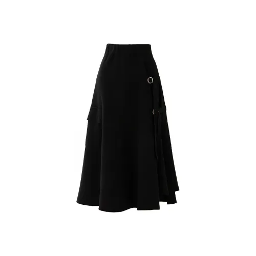 SOON FLOWER KNIT Длинная Юбка Женская Черная