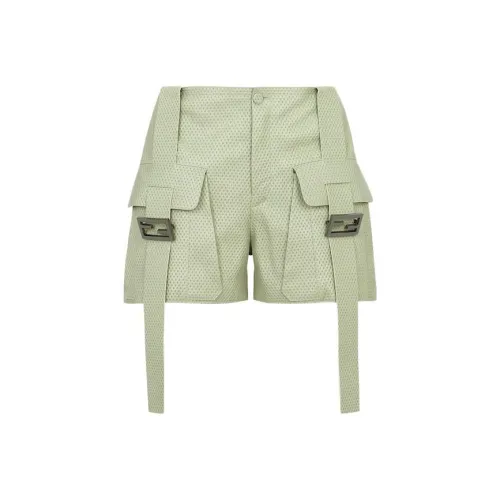 FENDI Повседневные шорты Женские Зеленые
