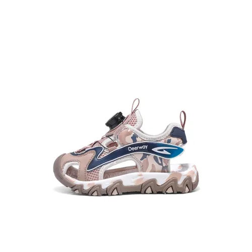 DEERWAY Противоскользящие Анти-KICK Износостойкие Дышащие Легкие Амортизирующие Детские Сандалии для Малышей