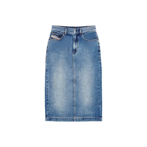 DIESEL Синие Женские Джинсовые Длинные Юбки