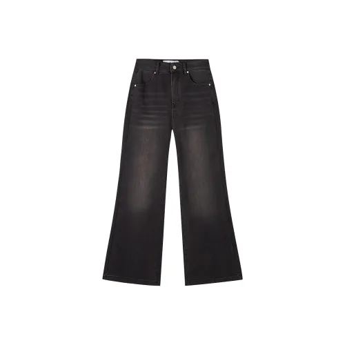 Fun Black Thin Fleece Women's Jeans Веселье Черный Тонкий Флис Женские Джинсы