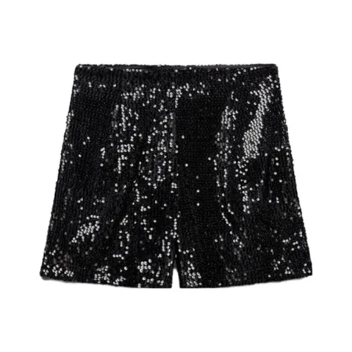 ZARA Черные Женские Повседневные Шорты