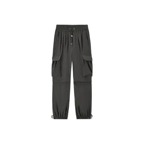 EICHITOO Повседневные брюки женские армейский зеленый