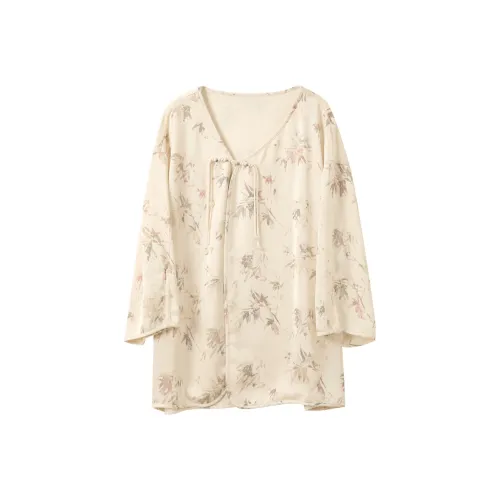 3COLOUR Абрикос Цветочный Женское Короткое Пальто