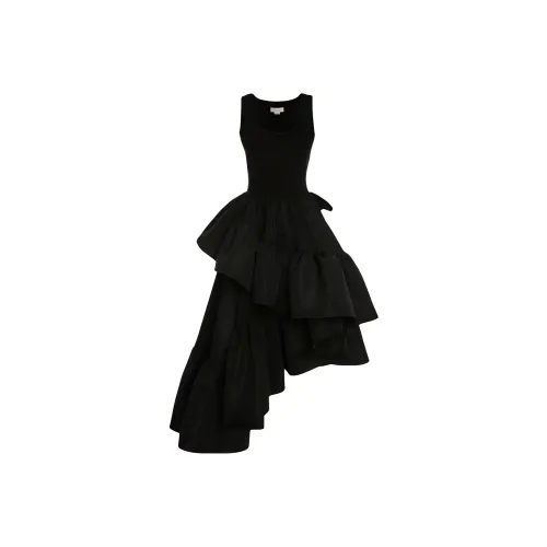 Alexander McQueen Черное Женское Платье без рукавов