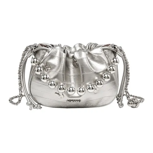 AOKANG Полиуретановая кожа цепочка сумка-ведро через плечо подмышечный плечевая сумка маленькая женская многоцветная