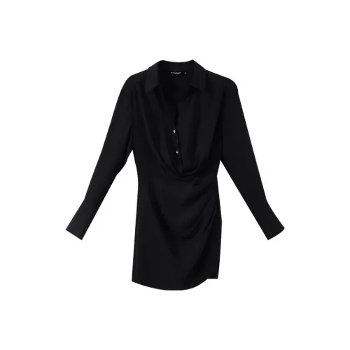 YUMOMO STAR Женские Длинные Платья с Рукавами