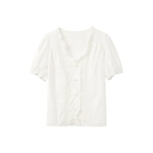 3COLOUR Рубашка Женская Облачный Белый