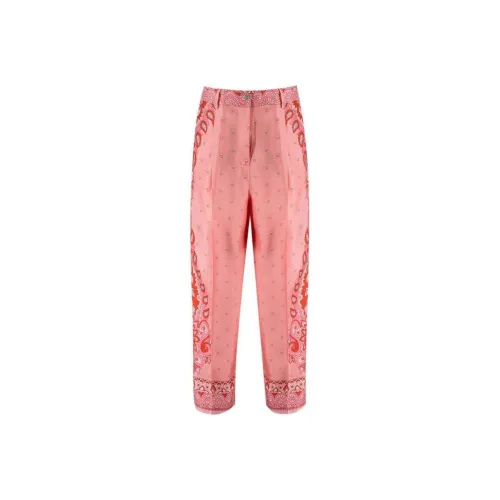 ETRO Розовые Женские Повседневные Брюки